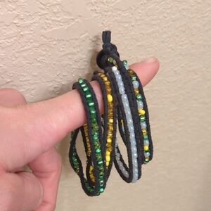 Multicolor Beaded Wrap Bracelet